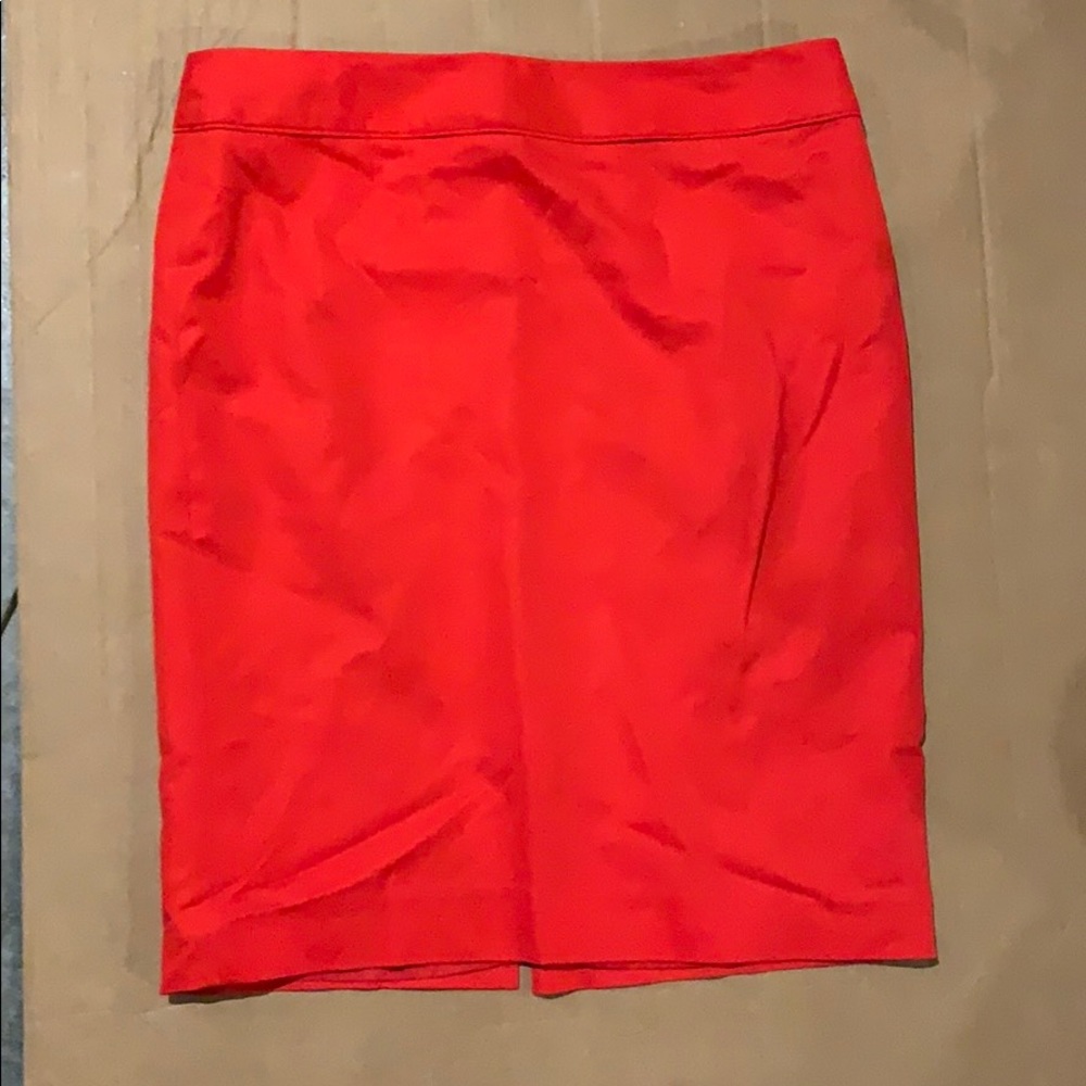 Bright red Liz Claiborne pencil skirt